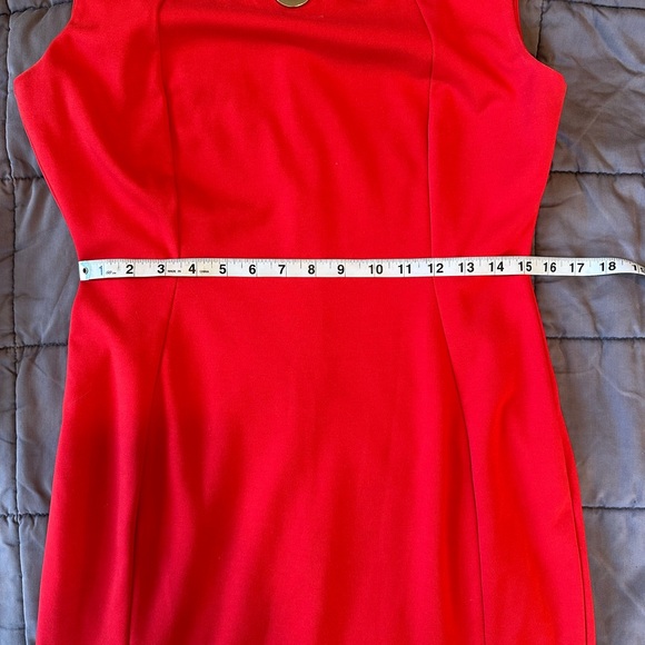 Calvin Klein red sheath dress size 10 - Picture 7 of 11